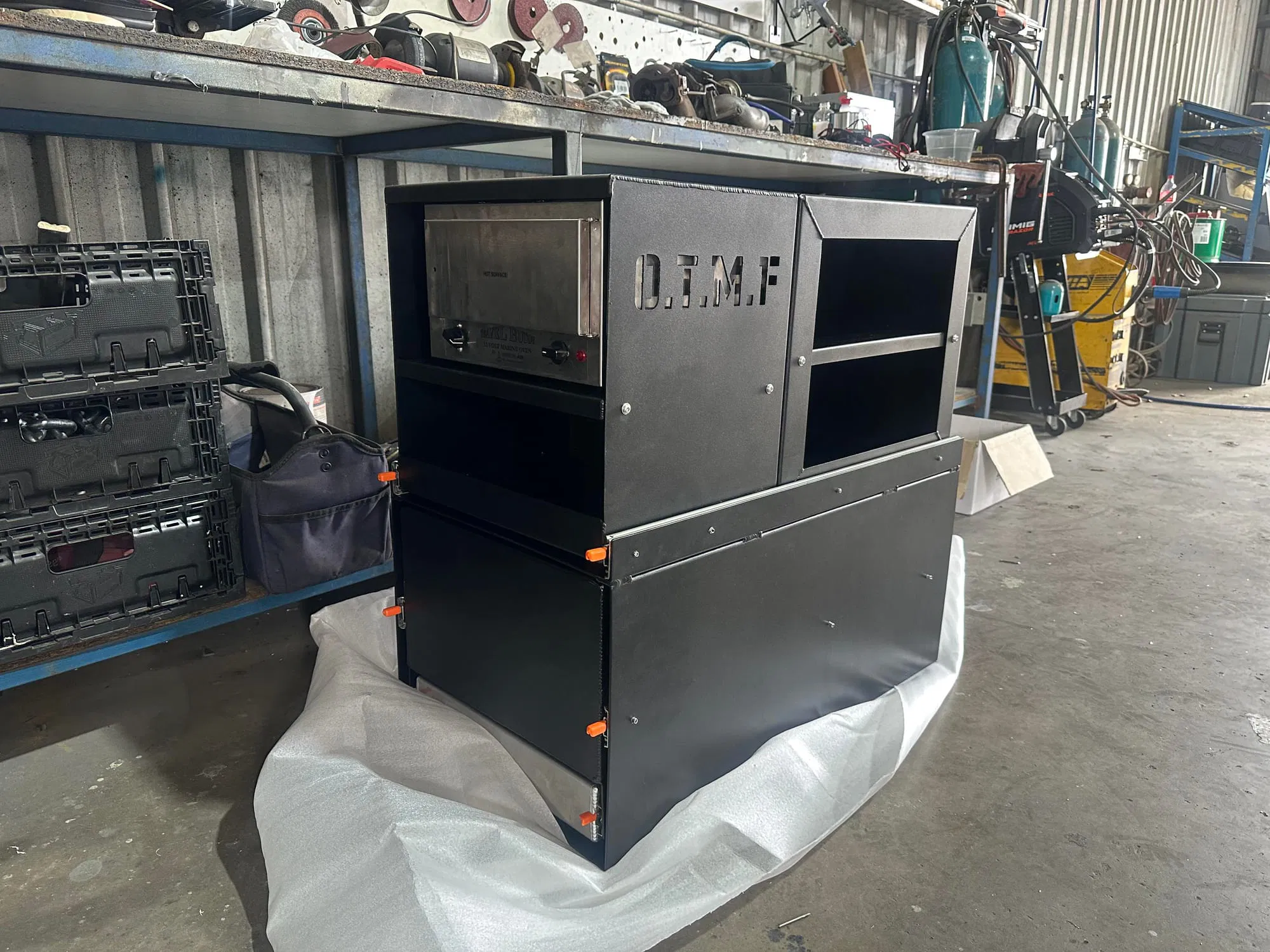 Custom OTMF fabrication unit in workshop